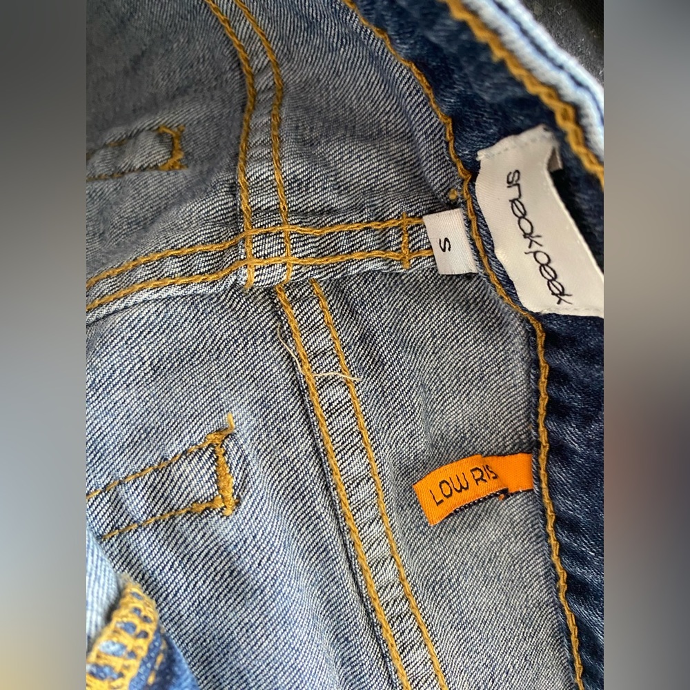 Denim low rise shorts by Sneak Peak, Size S๐ - Picture 9 of 10